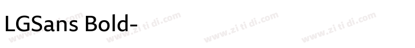 LGSans Bold字体转换